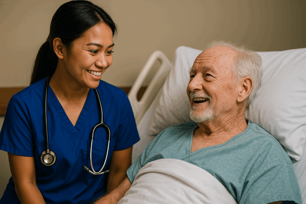 nurse support reassurance in grief