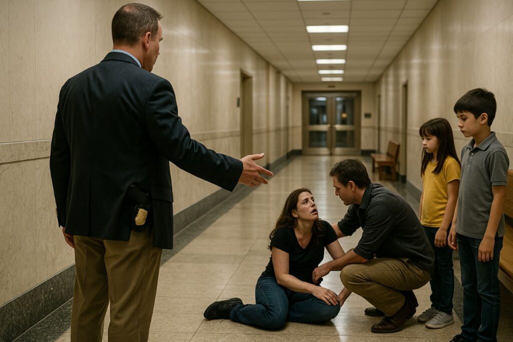 ICE officer disciplinary action after New York courthouse video shows woman shoved to the floor