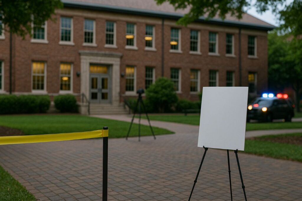 Tyler Robinson case study campus security scene at night