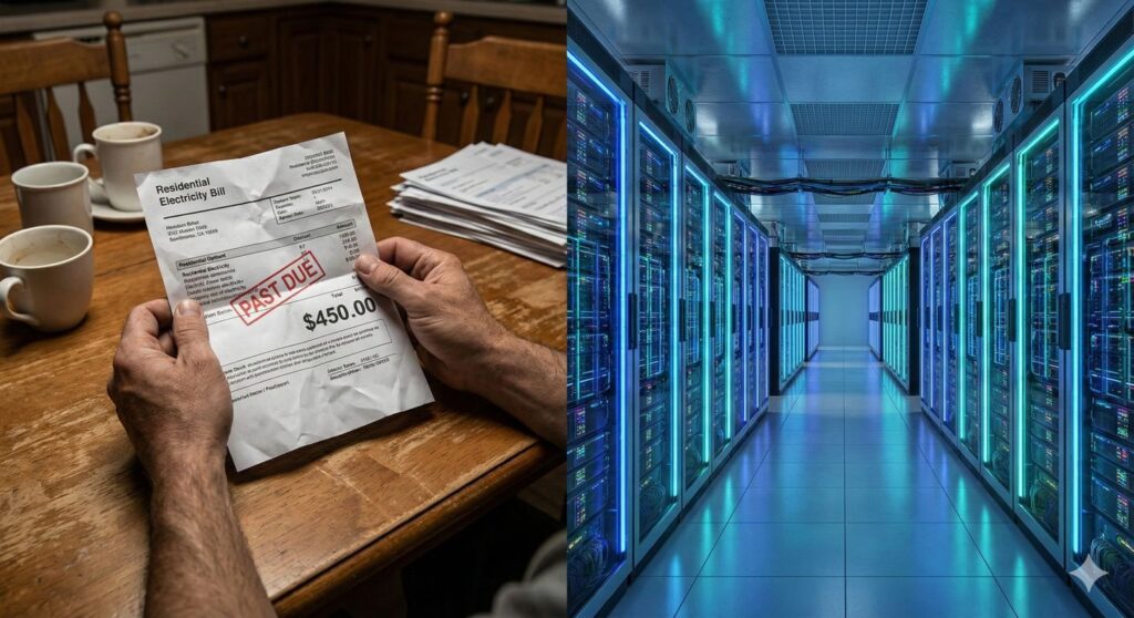 political price shock data centers electric bill