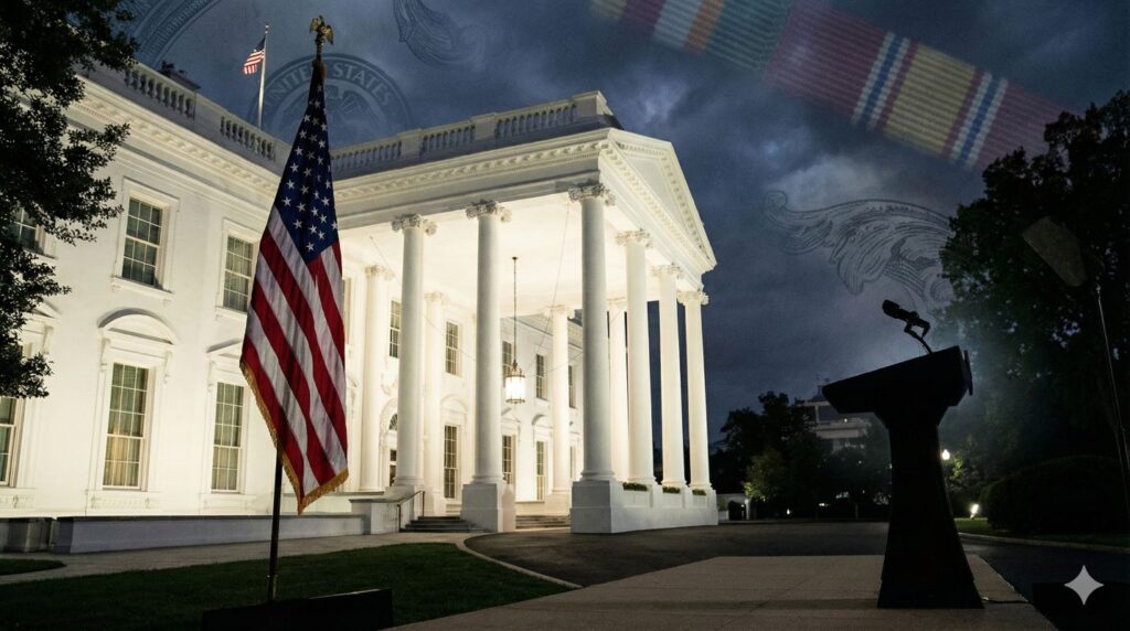 Trump economic defense and Warrior Dividend announcement during December 2025 White House address