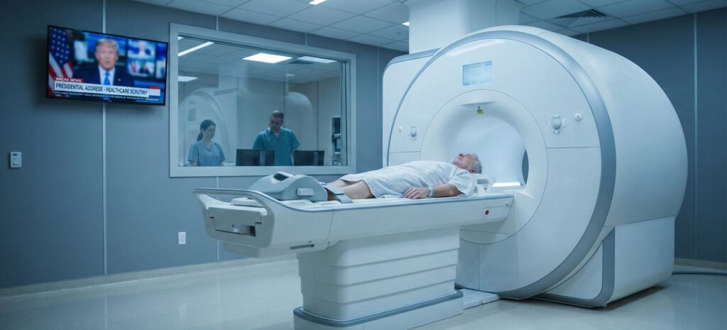 Trump M.R.I. claim and questions about presidential health transparency