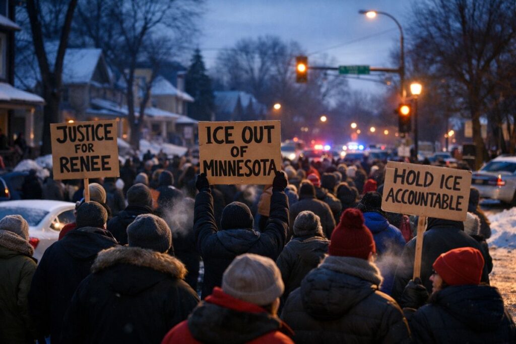 Minneapolis protests in south Minneapolis after Renee Good death